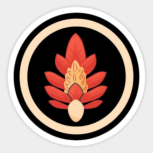 Red Ginger Flower, Love Plants Sticker by logiamerch